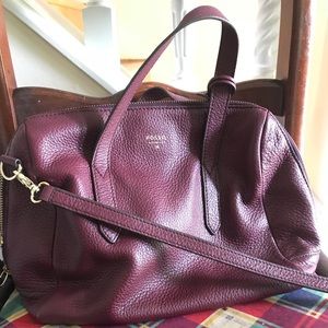 Fossil Sydney Satchel in Raisin